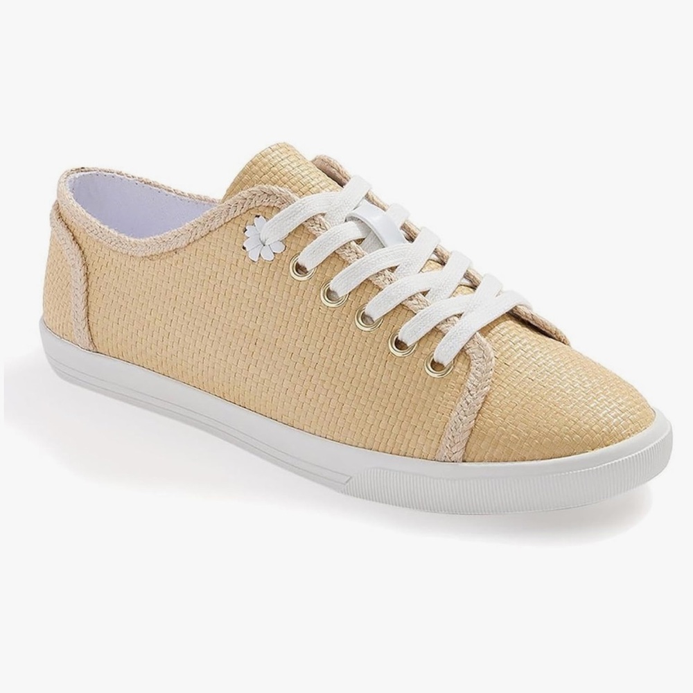 Jack Rogers Sneakers Lia Rope Sneaker in Tan Rattan Sz 10 NEW W/O BOX (No Box!)